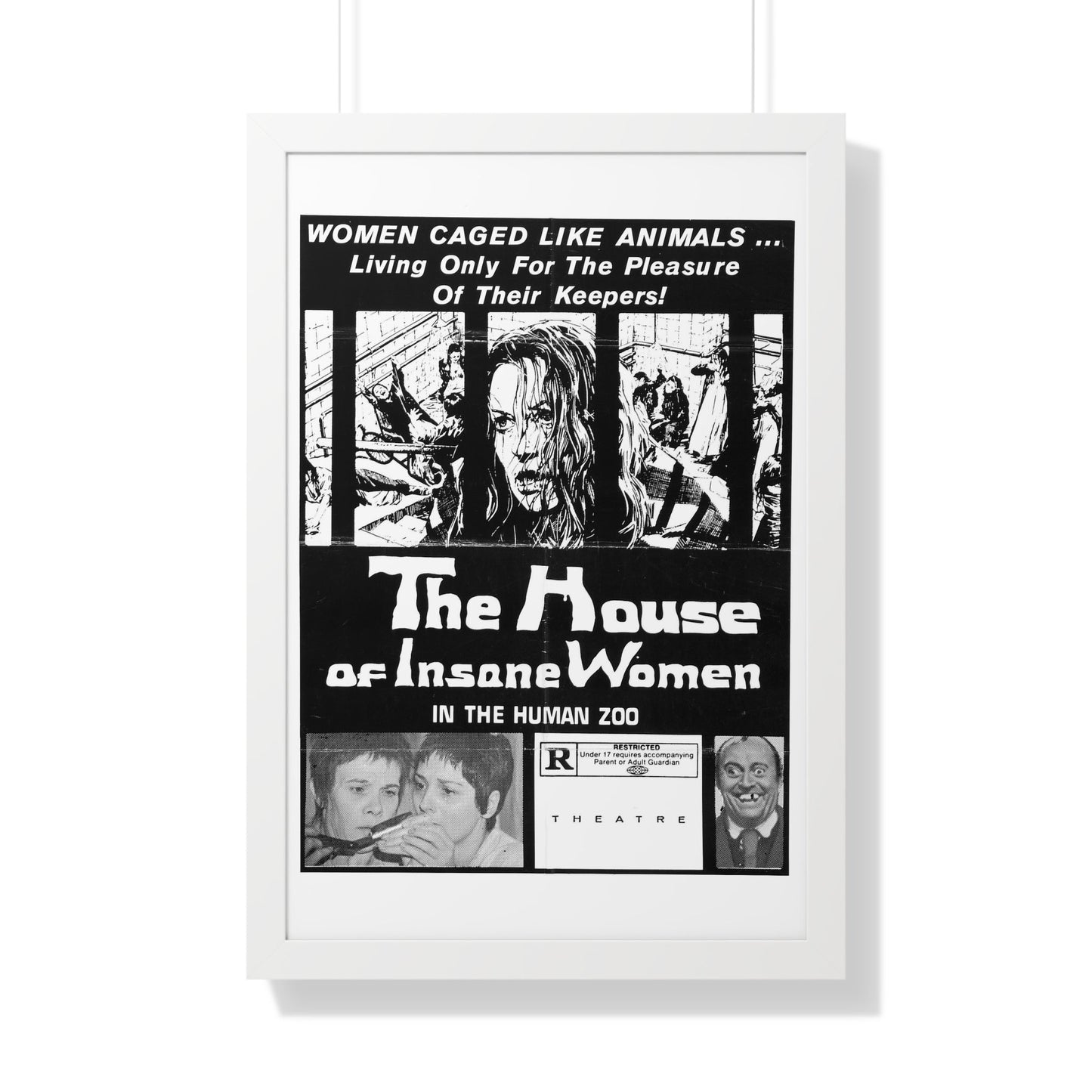 HOUSE OF INSANE WOMEN (2) 1971 - Framed Movie Poster-20" x 30"-The Sticker Space