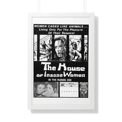 HOUSE OF INSANE WOMEN (2) 1971 - Framed Movie Poster 20" x 30" White - The Sticker Space