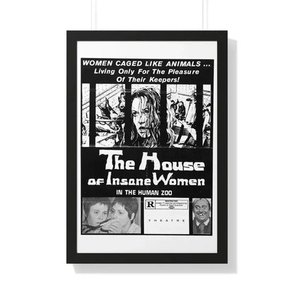HOUSE OF INSANE WOMEN (2) 1971 - Framed Movie Poster - The Sticker Space