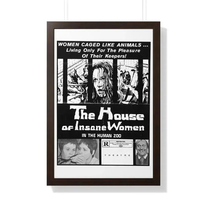 HOUSE OF INSANE WOMEN (2) 1971 - Framed Movie Poster - The Sticker Space