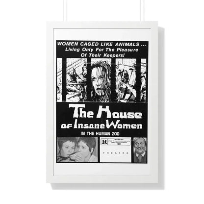 HOUSE OF INSANE WOMEN (2) 1971 - Framed Movie Poster - The Sticker Space