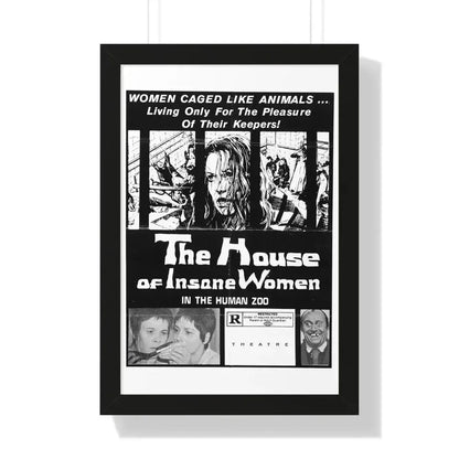 HOUSE OF INSANE WOMEN (2) 1971 - Framed Movie Poster - The Sticker Space