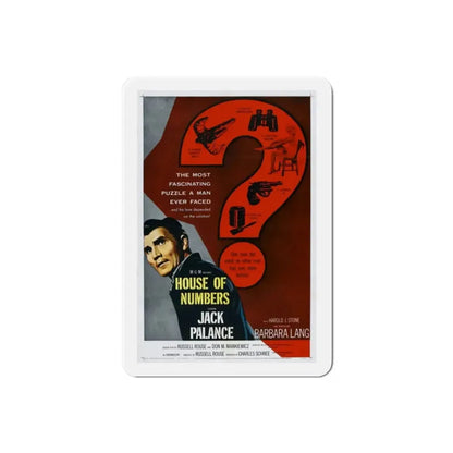 House of Numbers 1957 Movie Poster Refrigerator Magnet - The Sticker Space