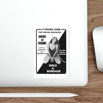 HOUSE OF SHAME + GIRLS IN BONDAGE 1964 Movie Poster STICKER Vinyl Die-Cut Decal-The Sticker Space