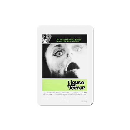 House of Terror 1975 Movie Poster Refrigerator Magnet 3 Inch - The Sticker Space