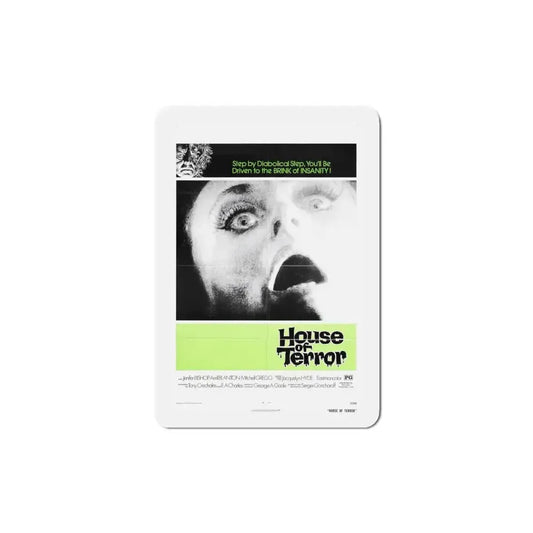 House of Terror 1975 Movie Poster Refrigerator Magnet 4 Inch - The Sticker Space