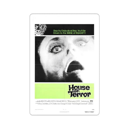 House of Terror 1975 Movie Poster STICKER Vinyl Die-Cut Decal 4 Inch - The Sticker Space