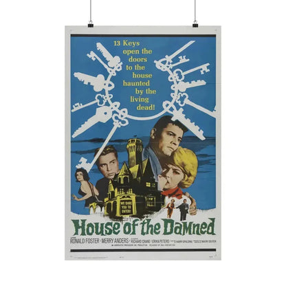 HOUSE OF THE DAMNED 1963 - Paper Movie Poster 20″ x 30″ Matte - The Sticker Space