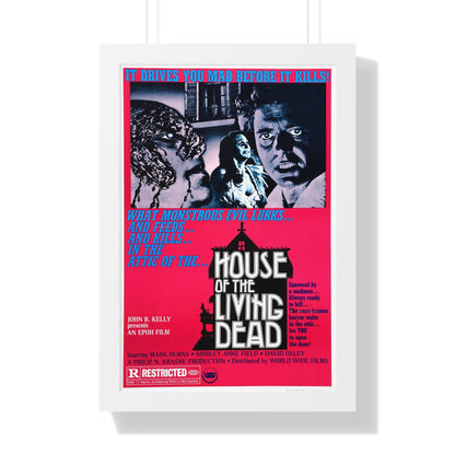 HOUSE OF THE LIVING DEAD 1976 - Framed Movie Poster-16″ x 24″-The Sticker Space