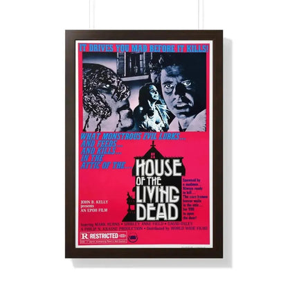 HOUSE OF THE LIVING DEAD 1976 - Framed Movie Poster - The Sticker Space
