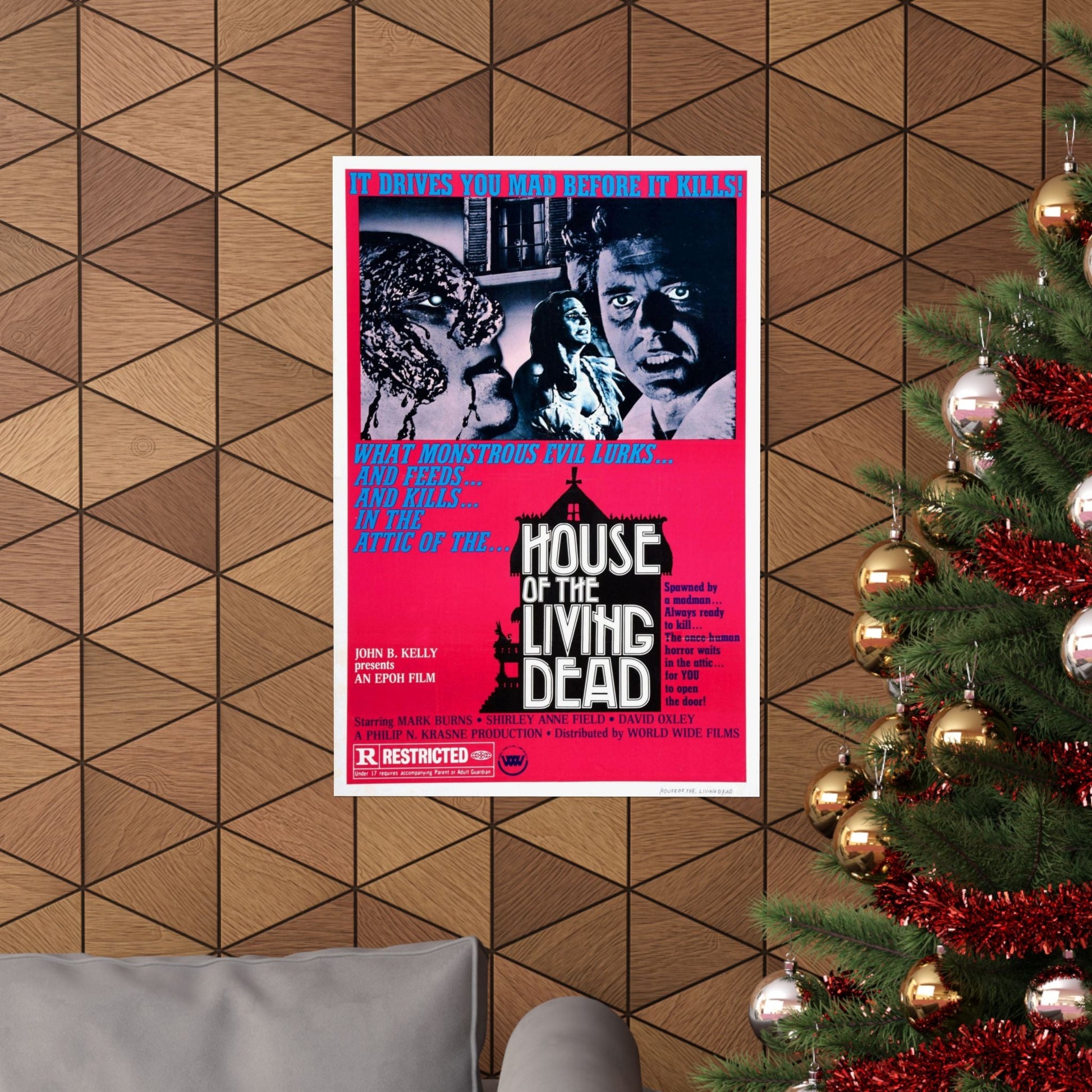 HOUSE OF THE LIVING DEAD 1976 - Paper Movie Poster-The Sticker Space