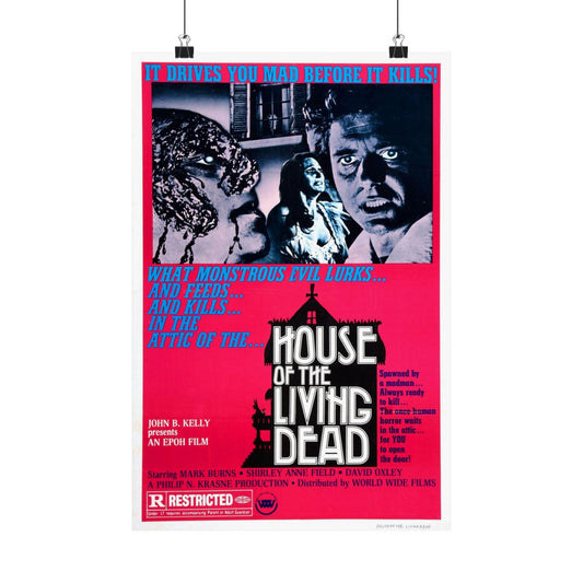 HOUSE OF THE LIVING DEAD 1976 - Paper Movie Poster-12″ x 18″-The Sticker Space