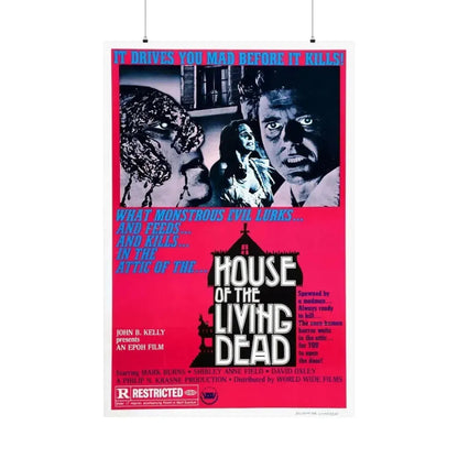 HOUSE OF THE LIVING DEAD 1976 - Paper Movie Poster 36" x 54" Matte - The Sticker Space