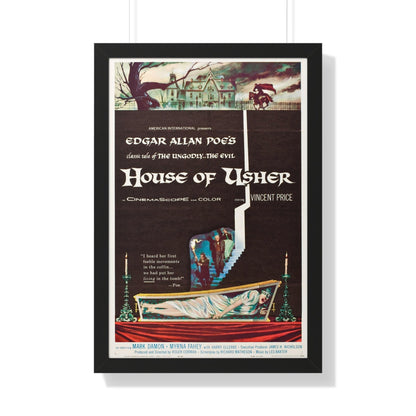 HOUSE OF USHER 1960 - Framed Movie Poster-20" x 30"-The Sticker Space