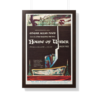 HOUSE OF USHER 1960 - Framed Movie Poster-20" x 30"-The Sticker Space