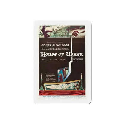 HOUSE OF USHER 1960 Movie Poster - Refrigerator Magnet - The Sticker Space