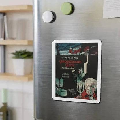 HOUSE OF USHER (DANISH) 1960 Movie Poster - Refrigerator Magnet - The Sticker Space