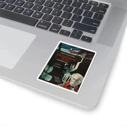 HOUSE OF USHER (DANISH) 1960 Movie Poster - STICKER Vinyl Kiss-Cut Decal - The Sticker Space