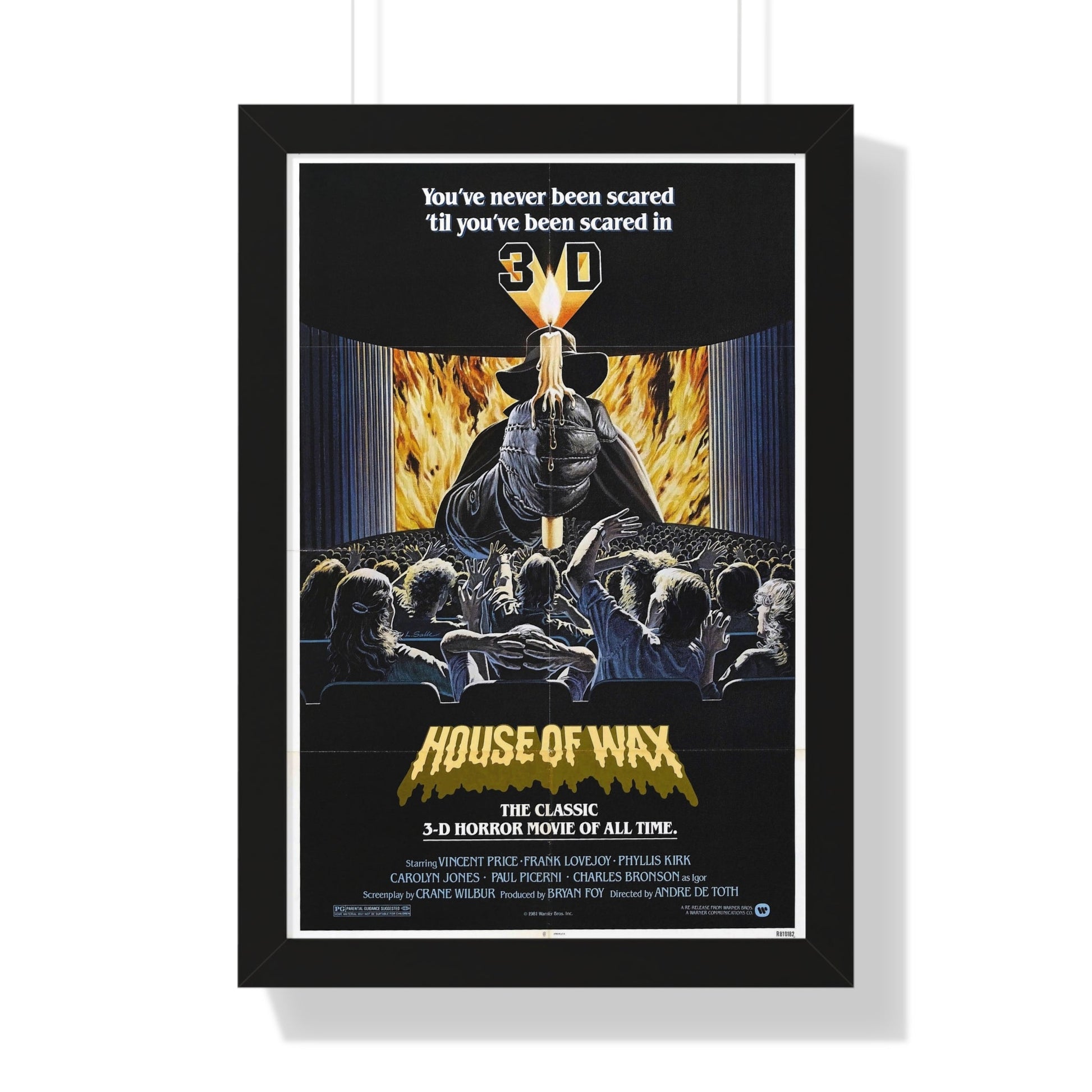 HOUSE OF WAX 1953 - Framed Movie Poster-16″ x 24″-The Sticker Space