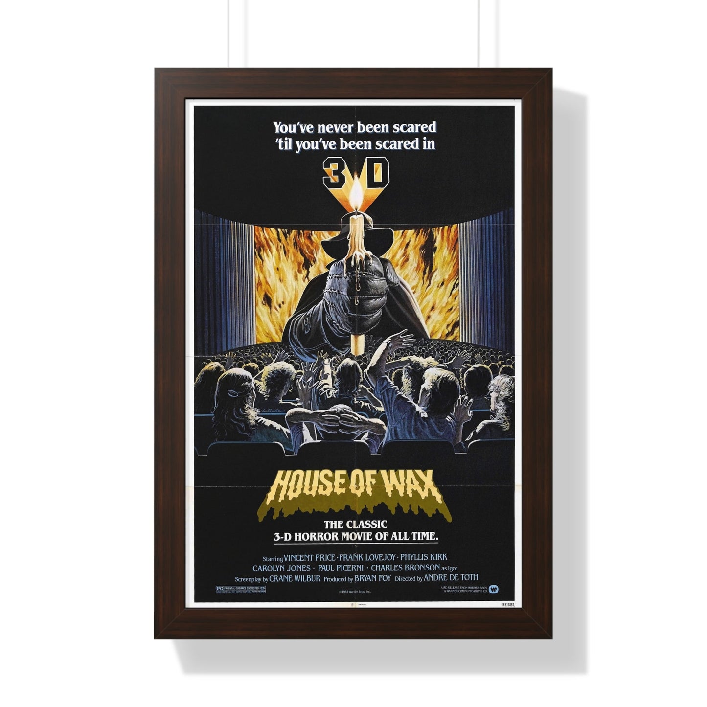 HOUSE OF WAX 1953 - Framed Movie Poster-16″ x 24″-The Sticker Space