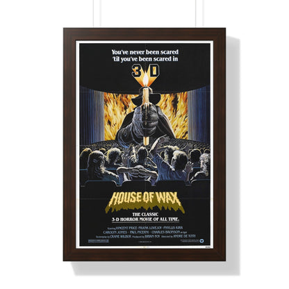 HOUSE OF WAX 1953 - Framed Movie Poster-16″ x 24″-The Sticker Space