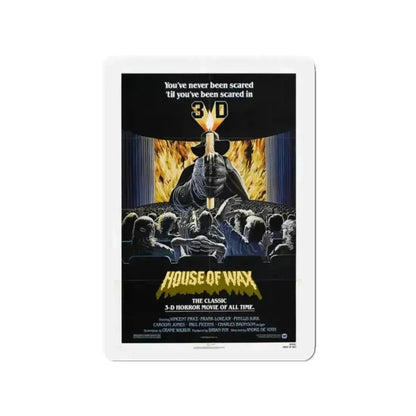 HOUSE OF WAX 1953 Movie Poster - Refrigerator Magnet - The Sticker Space