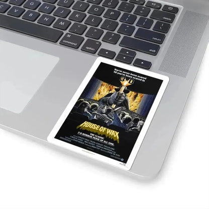 HOUSE OF WAX 1953 Movie Poster - STICKER Vinyl Kiss-Cut Decal - The Sticker Space