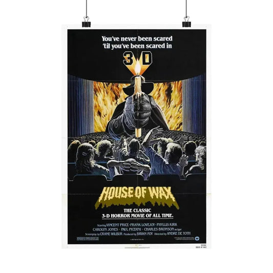 HOUSE OF WAX 1953 - Paper Movie Poster 12″ x 18″ Matte - The Sticker Space
