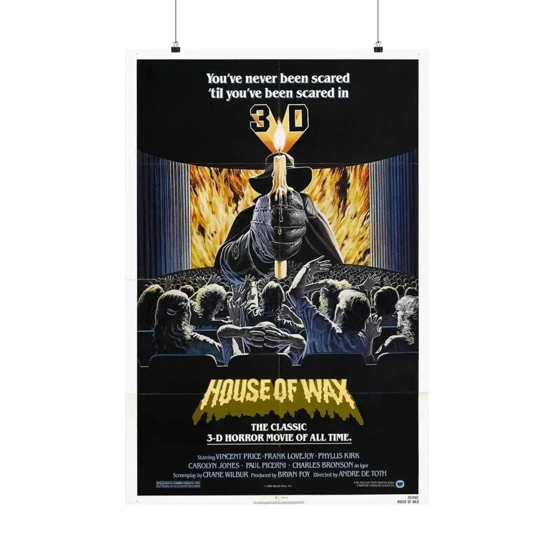 HOUSE OF WAX 1953 - Paper Movie Poster 24″ x 36″ Matte - The Sticker Space