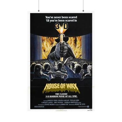 HOUSE OF WAX 1953 - Paper Movie Poster 36" x 54" Matte - The Sticker Space