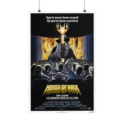 HOUSE OF WAX 1953 - Paper Movie Poster - The Sticker Space