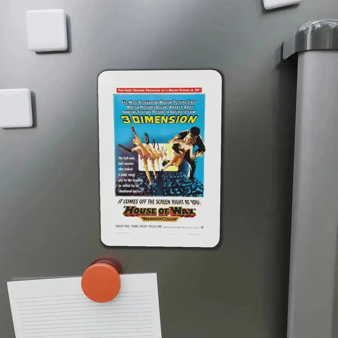 HOUSE OF WAX (2) 1953 Movie Poster - Refrigerator Magnet - The Sticker Space