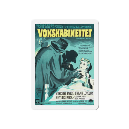 HOUSE OF WAX (DANISH) 1953 Movie Poster - Refrigerator Magnet-3" x 3"-The Sticker Space