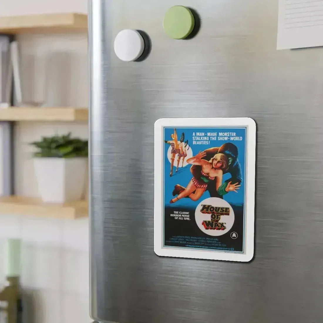 HOUSE OF WAX (INDIAN) 1953 Movie Poster - Refrigerator Magnet - The Sticker Space