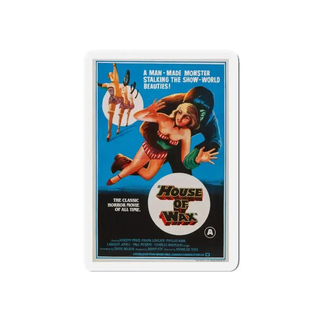 HOUSE OF WAX (INDIAN) 1953 Movie Poster - Refrigerator Magnet - The Sticker Space