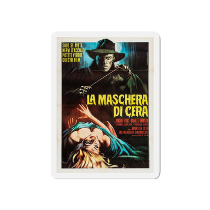 HOUSE OF WAX (ITALIAN) 1953 Movie Poster - Refrigerator Magnet-3" x 3"-The Sticker Space