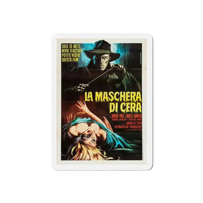HOUSE OF WAX (ITALIAN) 1953 Movie Poster - Refrigerator Magnet 5 Inch Die-Cut - The Sticker Space