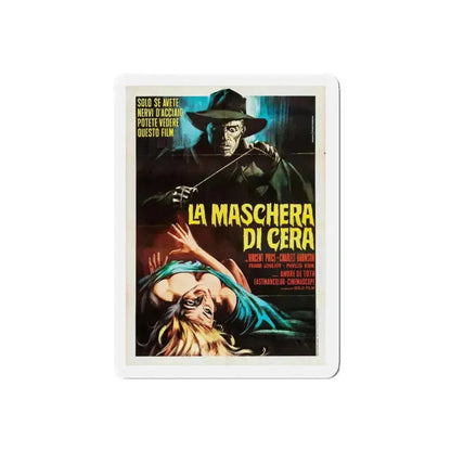 HOUSE OF WAX (ITALIAN) 1953 Movie Poster - Refrigerator Magnet 5 Inch Die-Cut - The Sticker Space