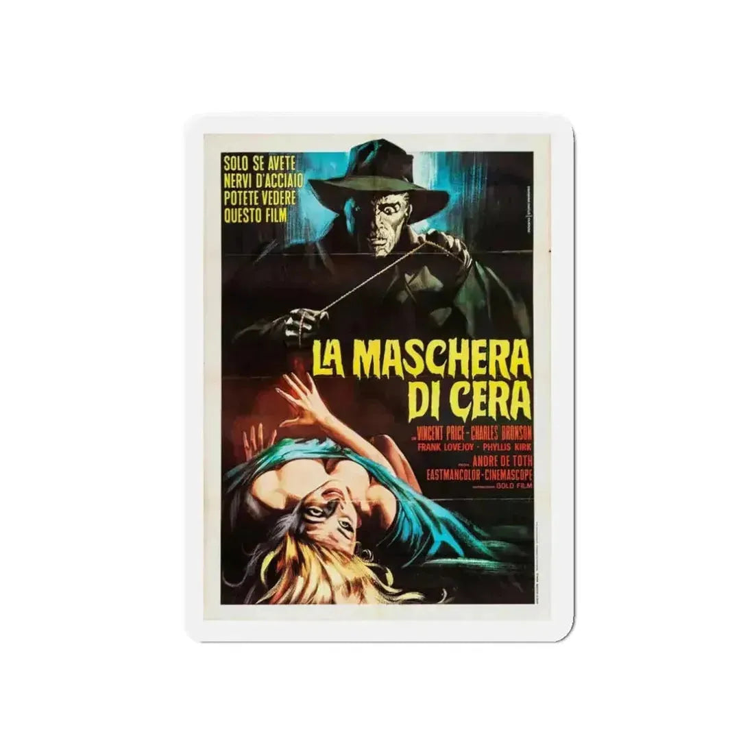 HOUSE OF WAX (ITALIAN) 1953 Movie Poster - Refrigerator Magnet - The Sticker Space