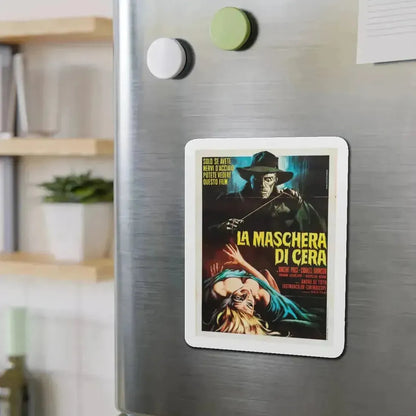 HOUSE OF WAX (ITALIAN) 1953 Movie Poster - Refrigerator Magnet - The Sticker Space