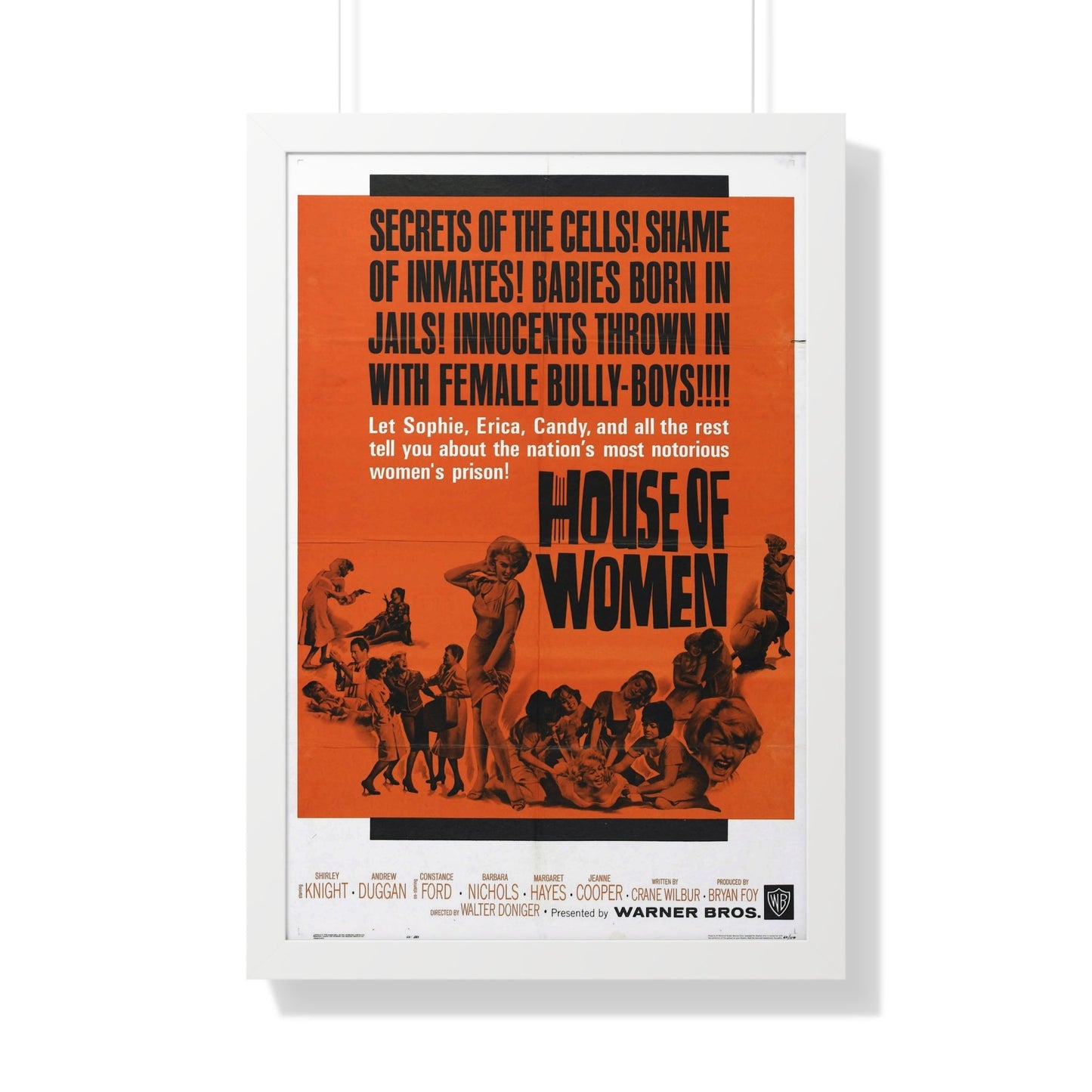 HOUSE OF WOMEN 1962 - Framed Movie Poster-20" x 30"-The Sticker Space