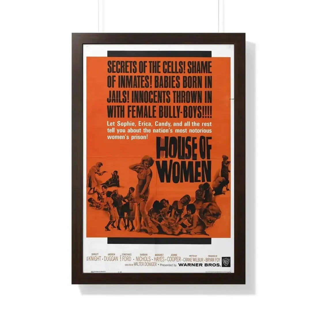 HOUSE OF WOMEN 1962 - Framed Movie Poster - The Sticker Space