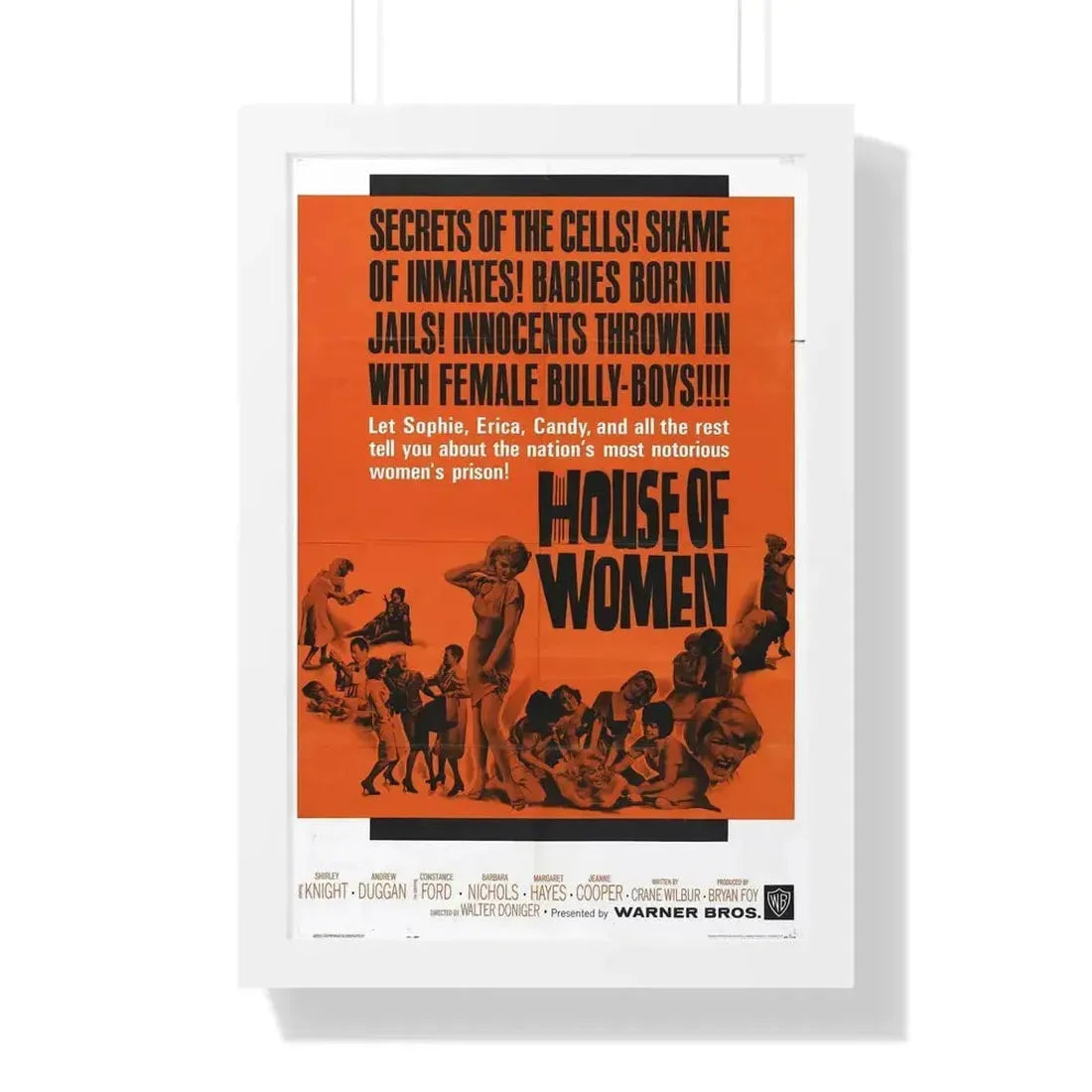 HOUSE OF WOMEN 1962 - Framed Movie Poster - The Sticker Space