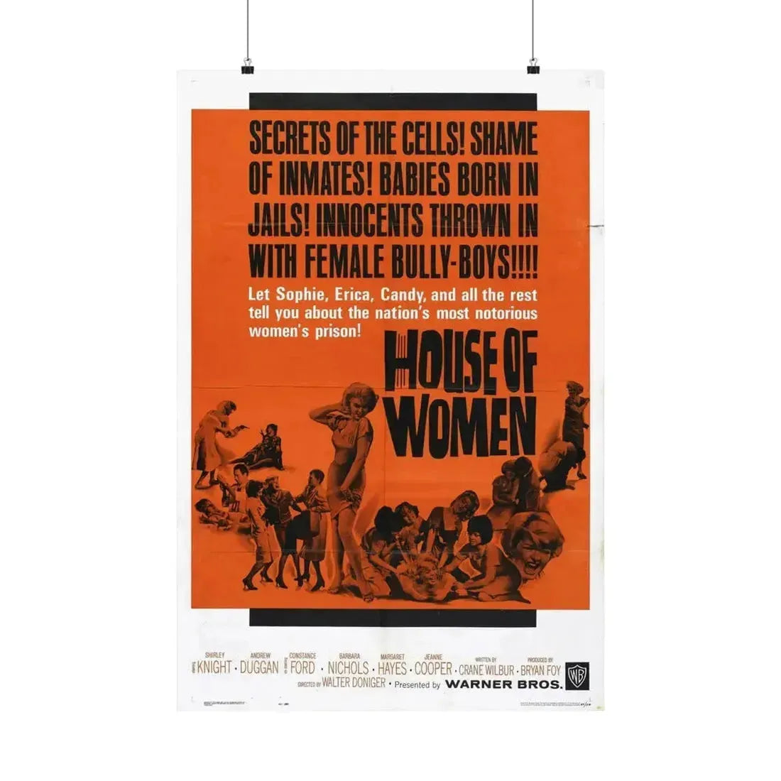 HOUSE OF WOMEN 1962 - Paper Movie Poster 24″ x 36″ Matte - The Sticker Space