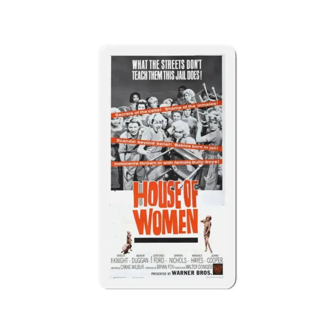 HOUSE OF WOMEN (2) 1962 Movie Poster - Refrigerator Magnet - The Sticker Space