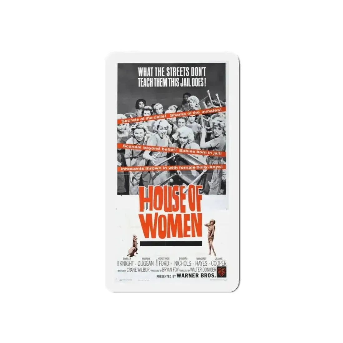 HOUSE OF WOMEN (2) 1962 Movie Poster - Refrigerator Magnet - The Sticker Space