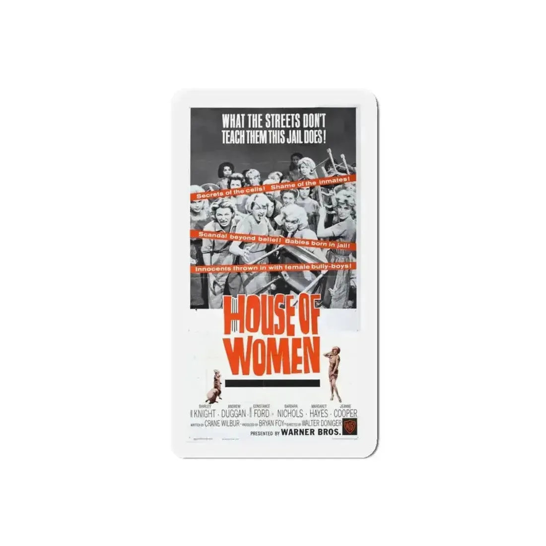 HOUSE OF WOMEN (2) 1962 Movie Poster - Refrigerator Magnet - The Sticker Space