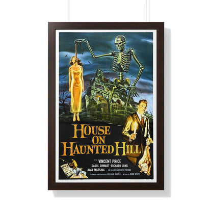 HOUSE ON HAUNTED HILL 1958 - Framed Movie Poster-20" x 30"-The Sticker Space