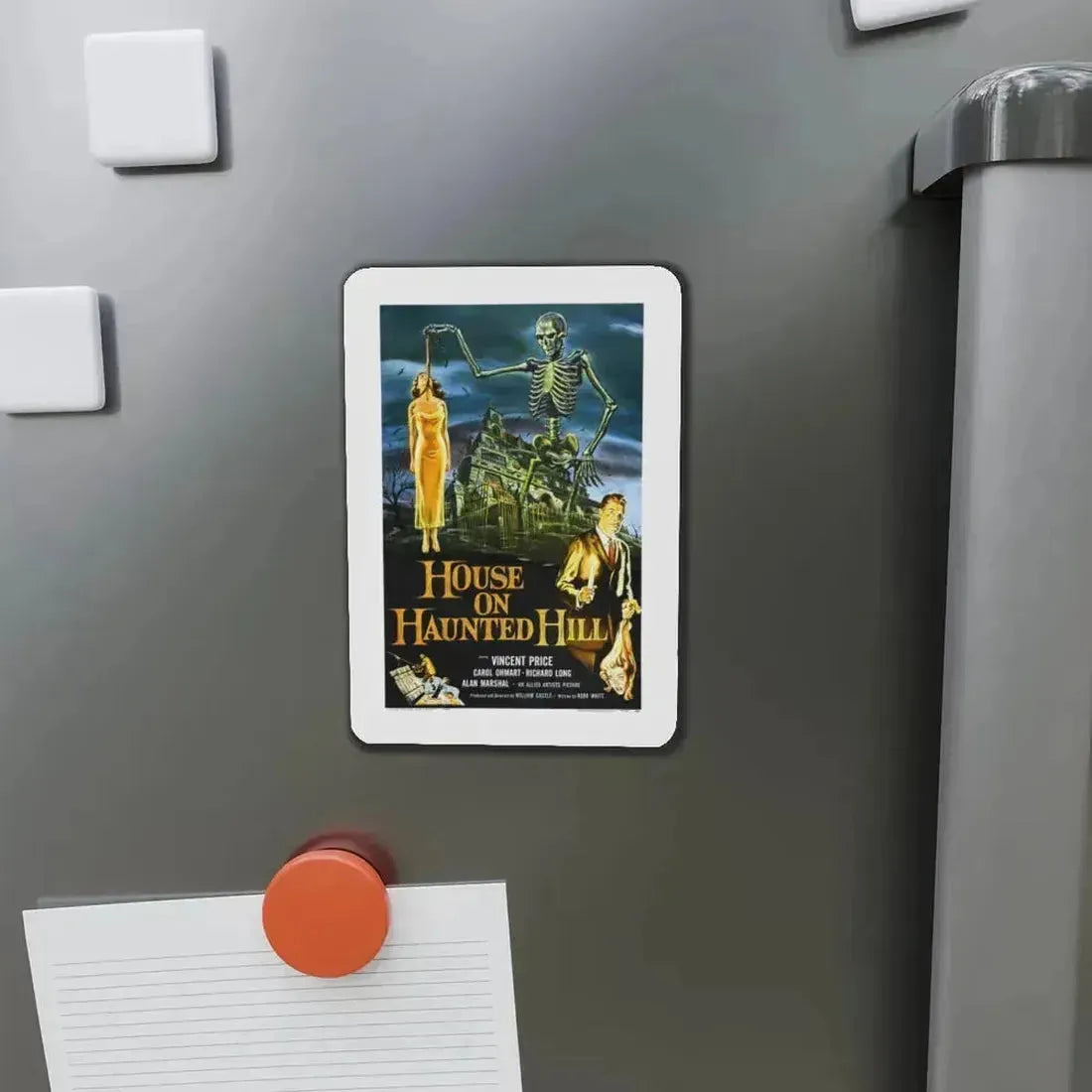 HOUSE ON HAUNTED HILL 1958 Movie Poster - Refrigerator Magnet - The Sticker Space