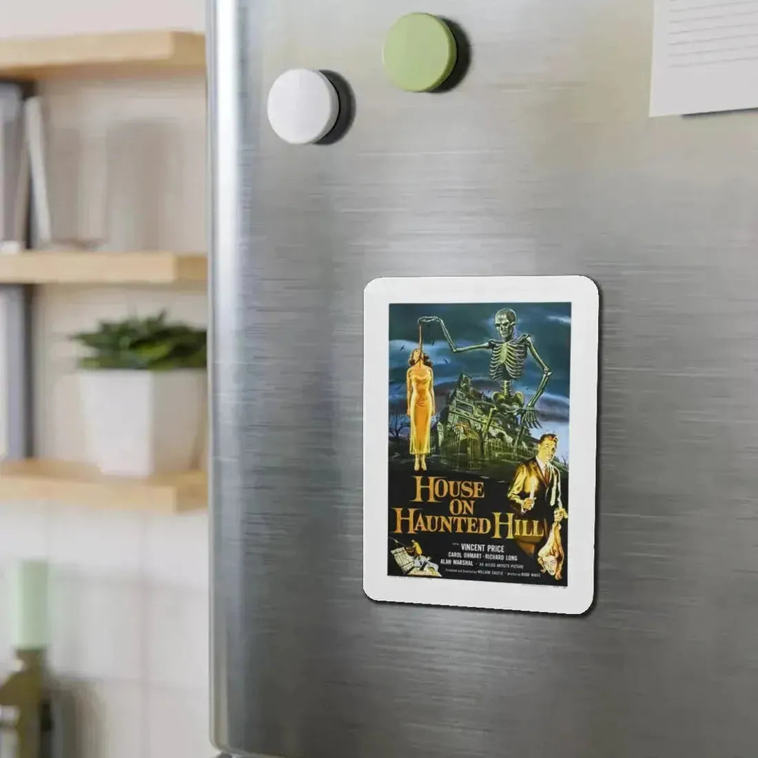 HOUSE ON HAUNTED HILL 1958 Movie Poster - Refrigerator Magnet - The Sticker Space